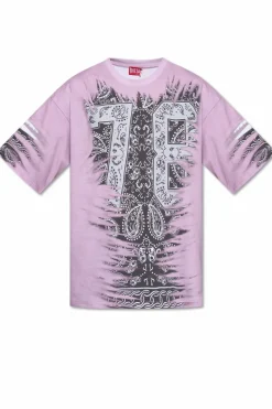 Diesel PINK T-shirt T-BOXT-78-R1