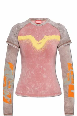 Diesel PINK T-shirt T-IRONICA
