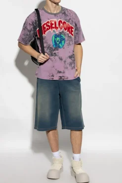 Diesel PURPLE T-shirt T-BOXT-R9