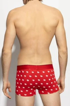 Diesel RED Boxers with print DAMIEN BOXER-SHORTS