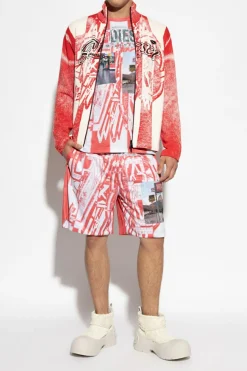 Diesel RED P-KURT shorts