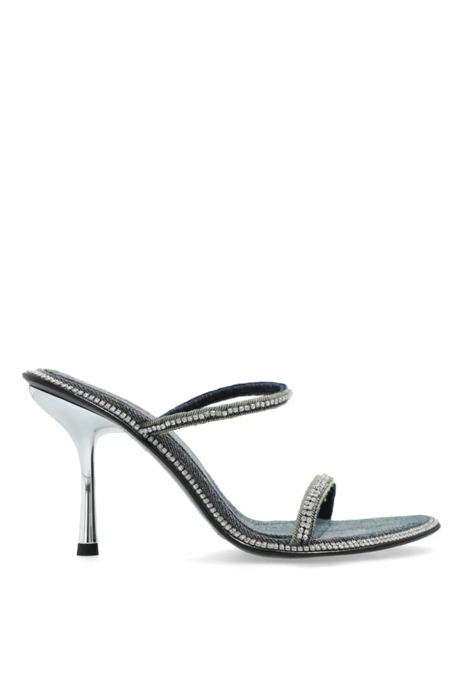 Diesel SILVER Heeled mules D-HAVANNA