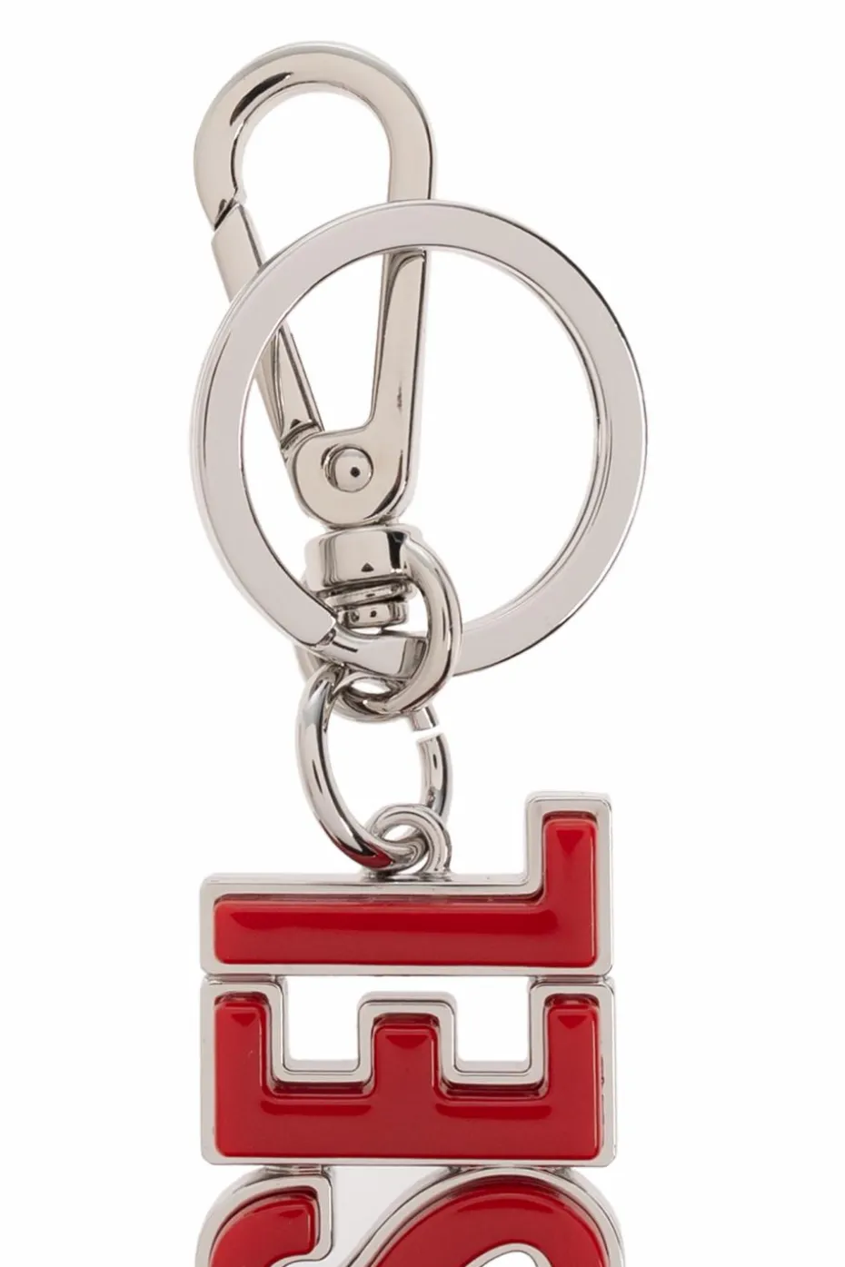 Diesel SILVER Keychain DSL 3D KEY RING X10294