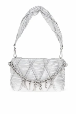 Diesel SILVER Shoulder bag "CHARM-D POUCH"