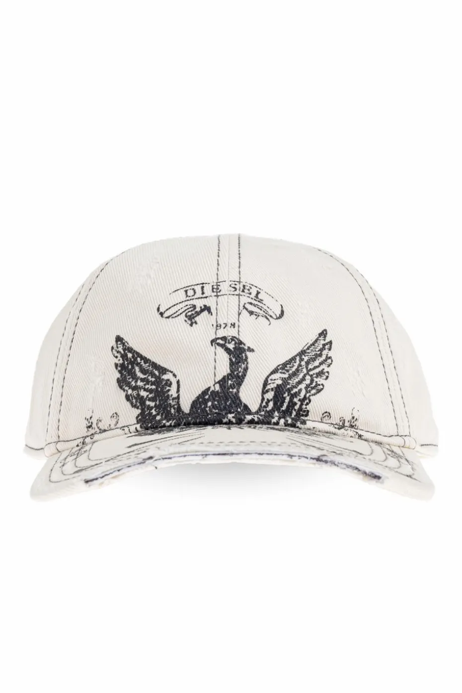 Diesel WHITE Baseball cap