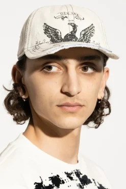 Diesel WHITE Baseball cap
