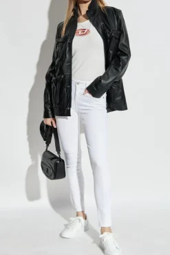 Diesel WHITE Jeans 2017 SLANDY in super skinny style