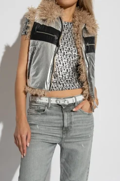 Diesel WHITE Leather belt