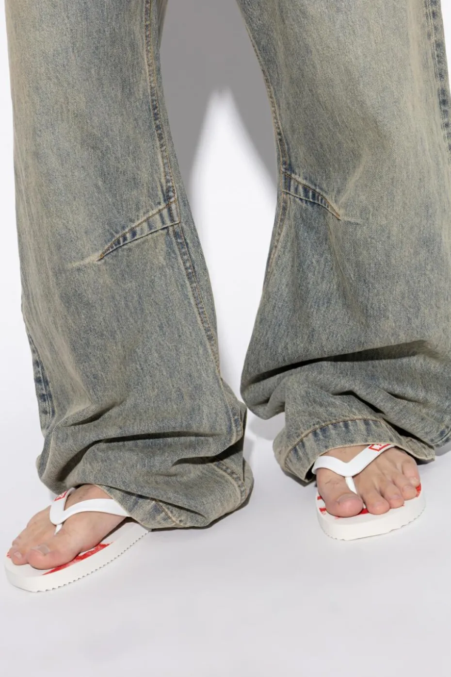 Diesel WHITE Rubber flip-flops SA-RIO
