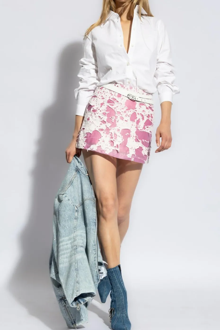 Diesel WHITE Shirt with `C-GISEL-P1` logo