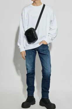 Diesel WHITE Sweatshirt S-MART-BIGOVAL