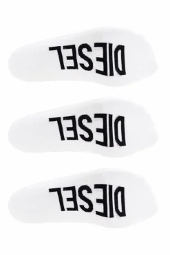 Diesel WHITE Three-pack socks SKM-HIDEPAT-THREEPACK