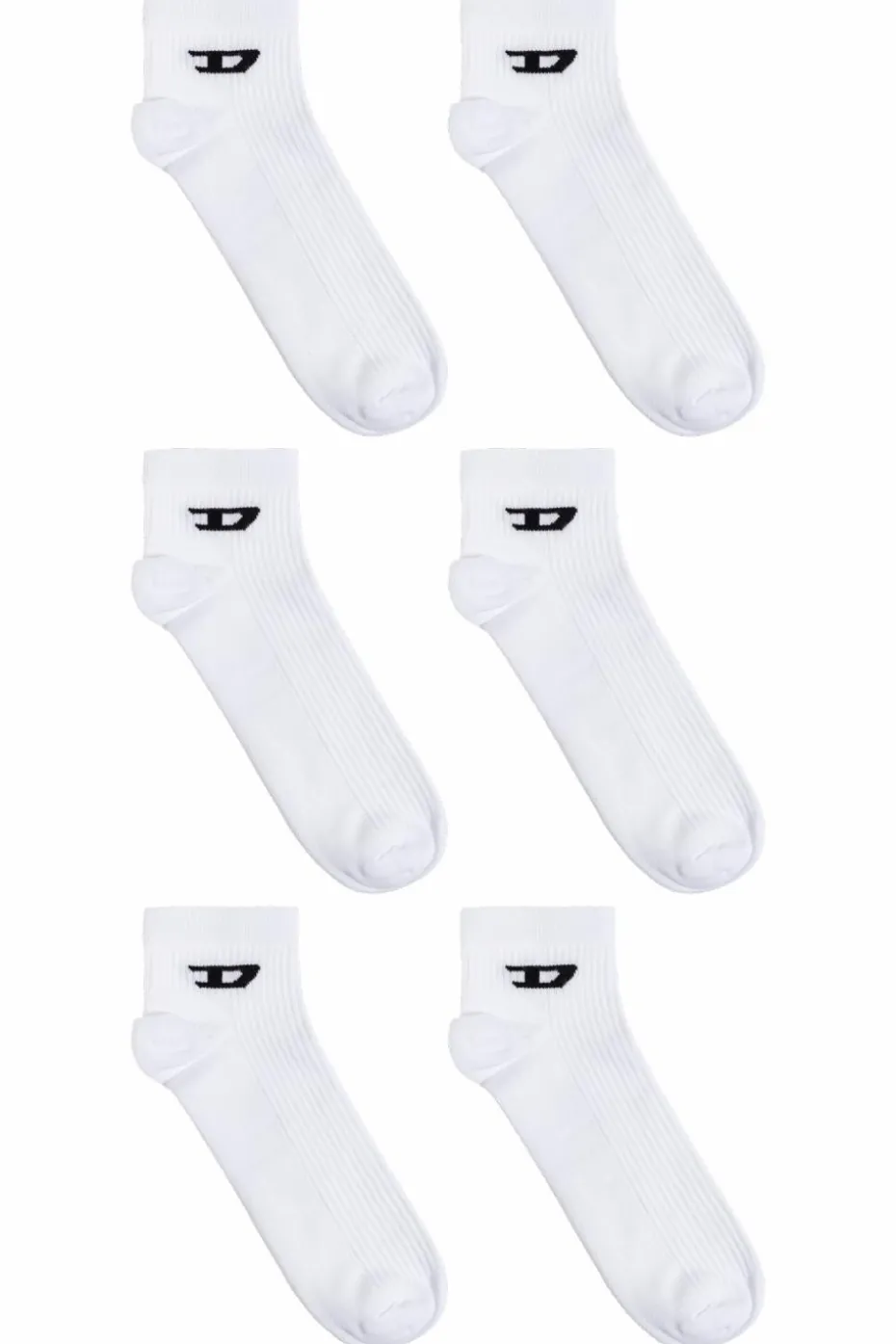 Diesel WHITE Three-pack socks SKM-D-ANKLE