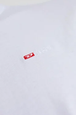 Diesel WHITE T-shirt T-ADJUST-MICRODIV