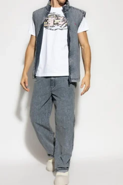 Diesel WHITE T-shirt `T-NORM-T11`