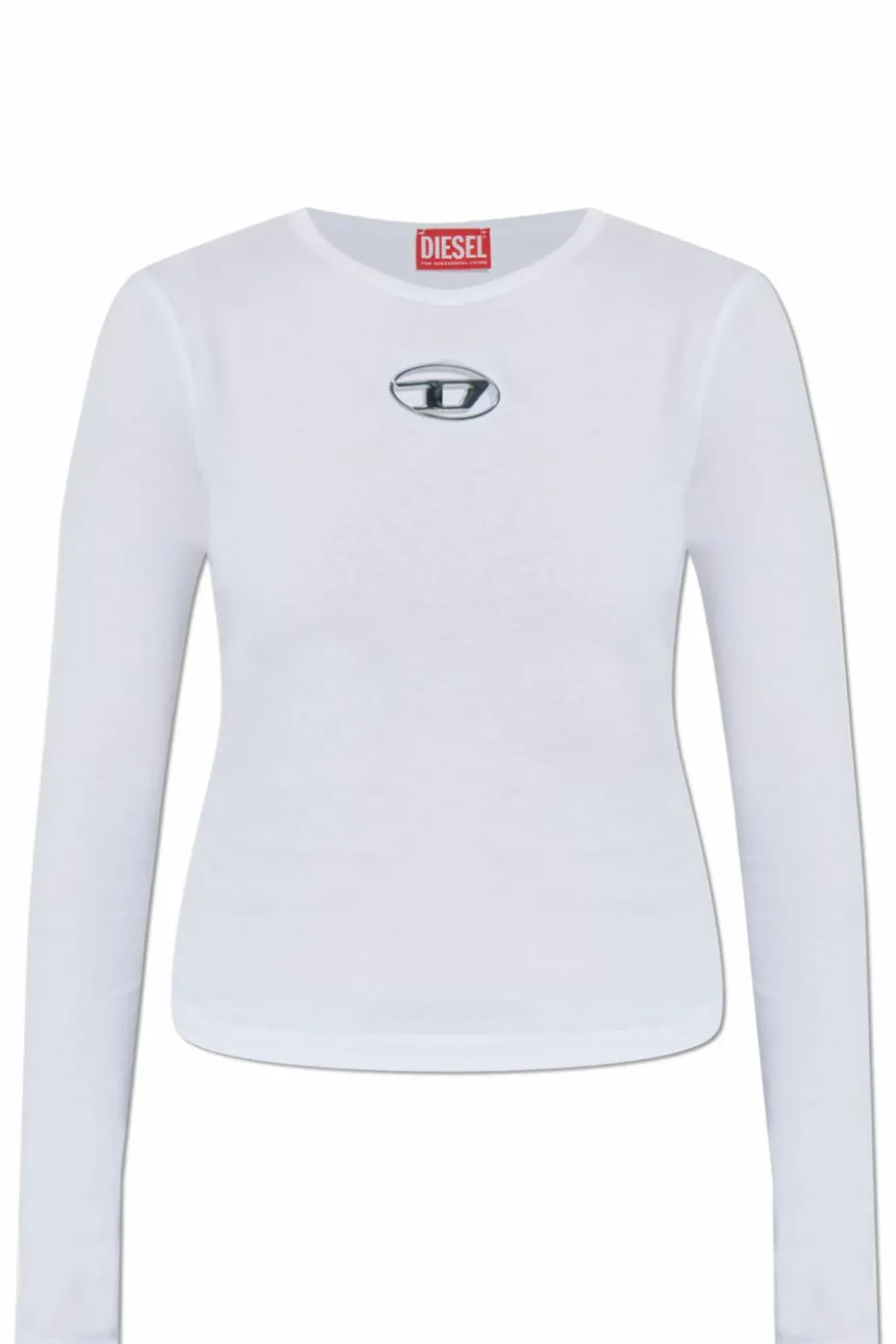Diesel WHITE T-shirt 'T-UNCUTIE-LONG-LS-OD'