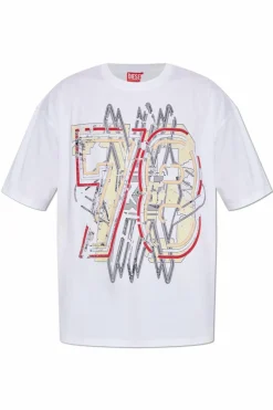 Diesel WHITE T-shirt with print