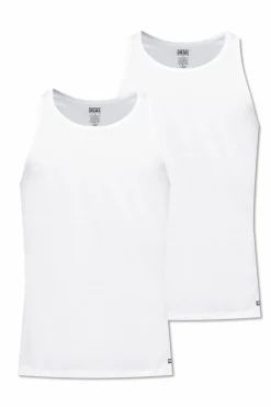 Diesel WHITE Two-pack tops WALTY-D-BOX-2PACK