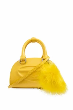 Diesel YELLOW Handbag `1DR 2.0 1DR DOME`