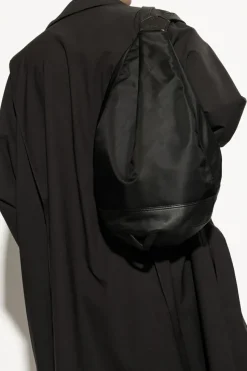 Discord Yohji Yamamoto BLACK Backpack with leather elements