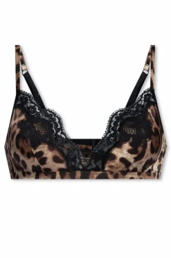Dolce & Gabbana beige Bra with animal motif