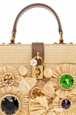 Dolce & Gabbana beige Handbag with shimmering appliqués