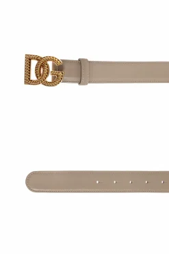Dolce & Gabbana beige Leather belt