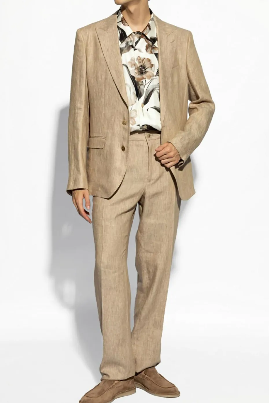 Dolce & Gabbana beige Linen Blazer