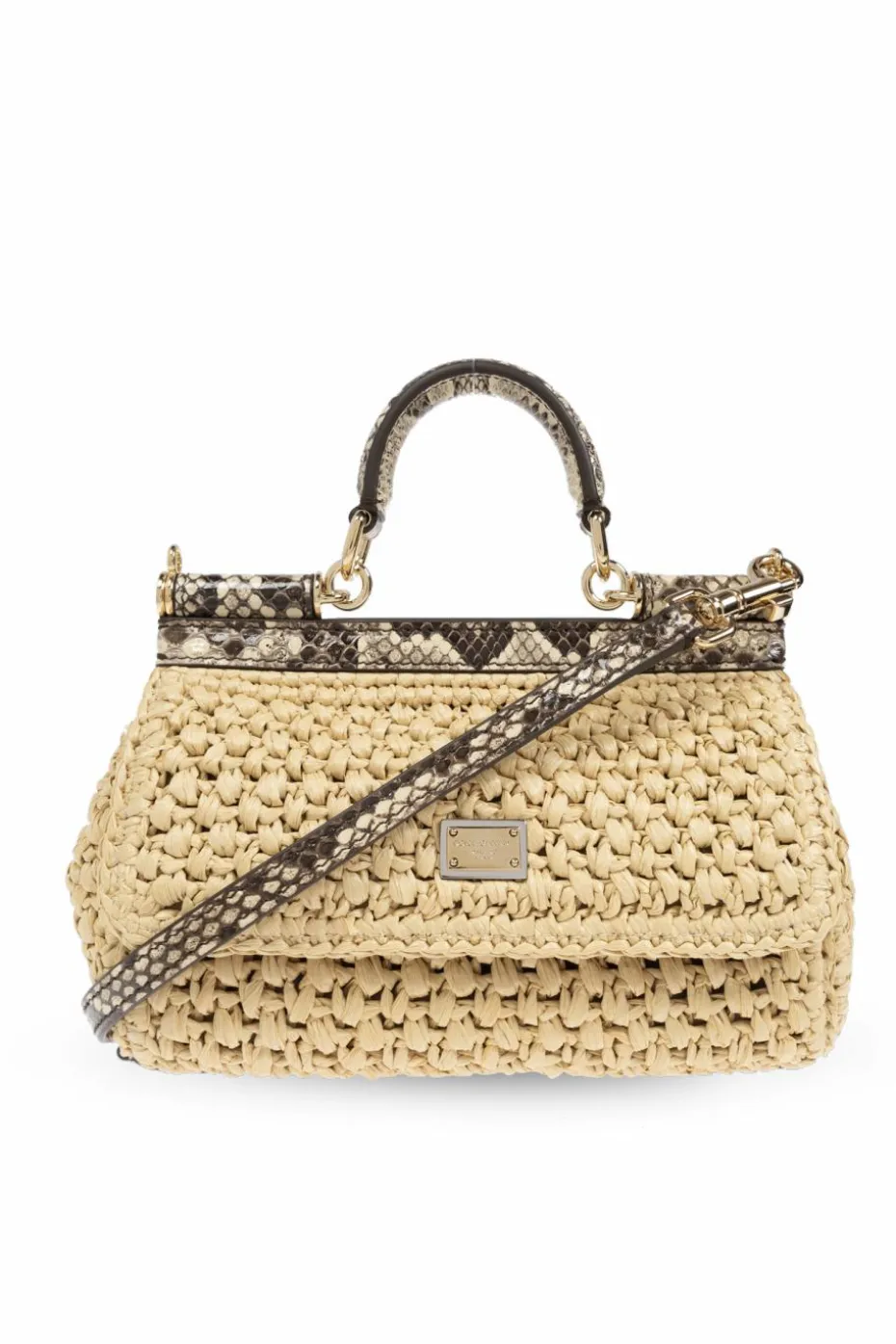 Dolce & Gabbana beige Sicily Small shoulder bag