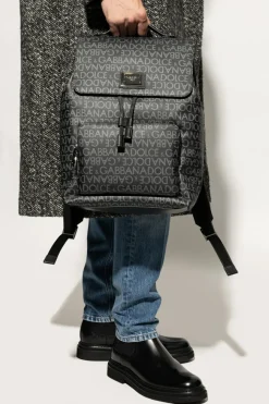Dolce & Gabbana BLACK Backpack with monogram