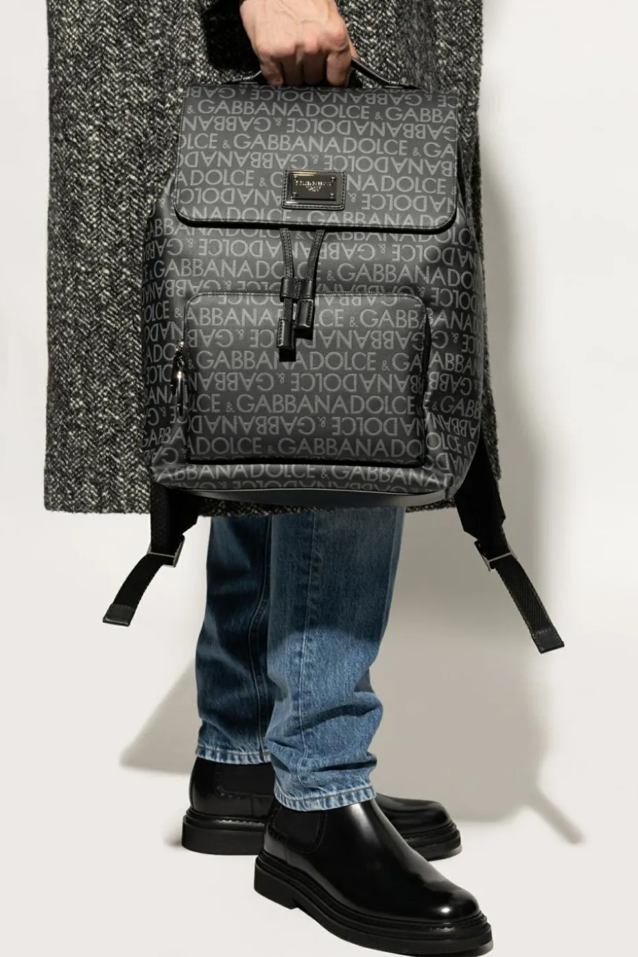 Dolce & Gabbana BLACK Backpack with monogram