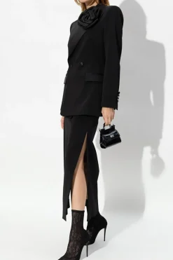 Dolce & Gabbana BLACK Blazer with floral motif