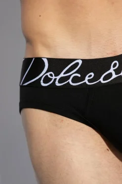Dolce & Gabbana BLACK Briefs with logo