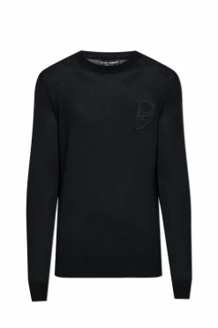 Dolce & Gabbana BLACK Cashmere sweater with logo