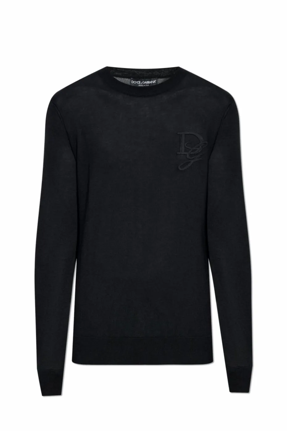 Dolce & Gabbana BLACK Cashmere sweater with logo