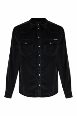 Dolce & Gabbana BLACK Corduroy shirt