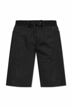 Dolce & Gabbana BLACK Cotton shorts with logo