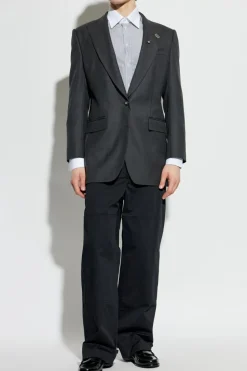 Dolce & Gabbana BLACK Cotton pants with stitching