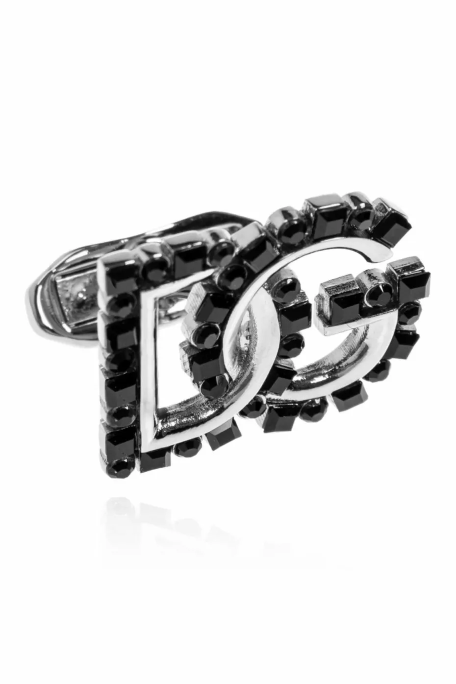 Dolce & Gabbana BLACK Cufflinks in the shape of a logo
