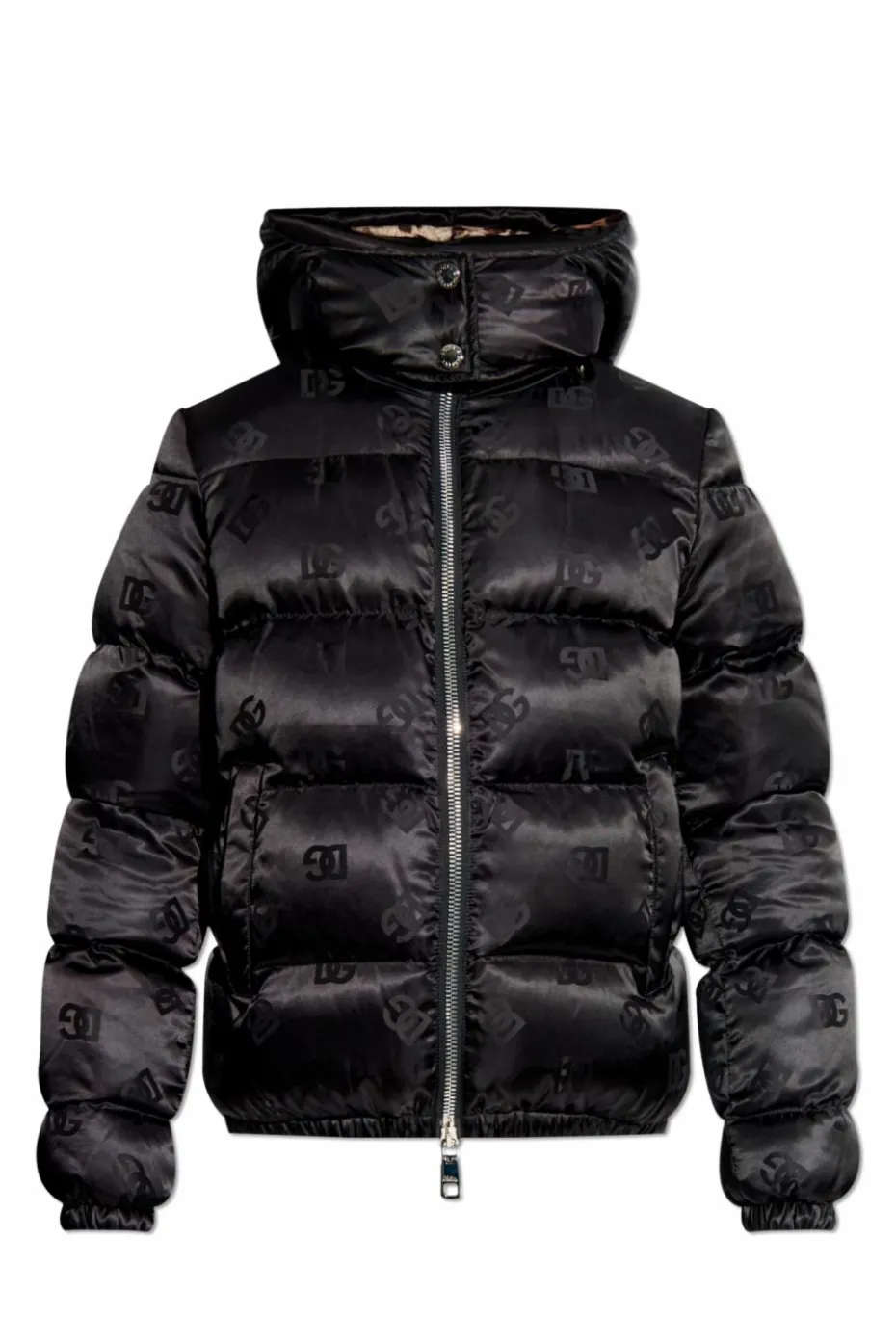 Dolce & Gabbana BLACK Down jacket with logo