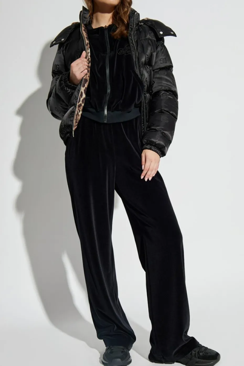 Dolce & Gabbana BLACK Down jacket with logo