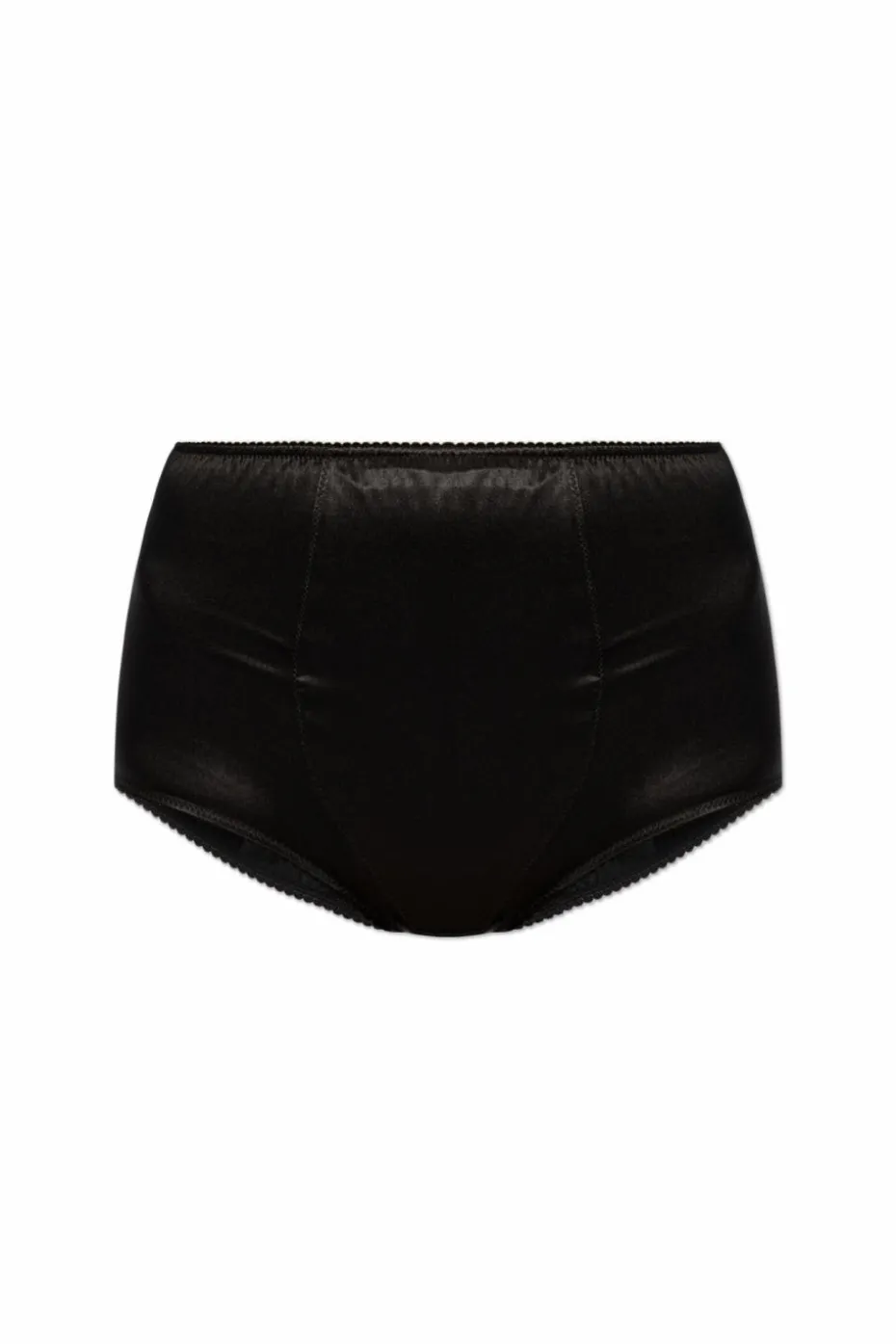 Dolce & Gabbana BLACK High-waisted silk briefs