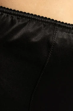 Dolce & Gabbana BLACK High-waisted silk briefs
