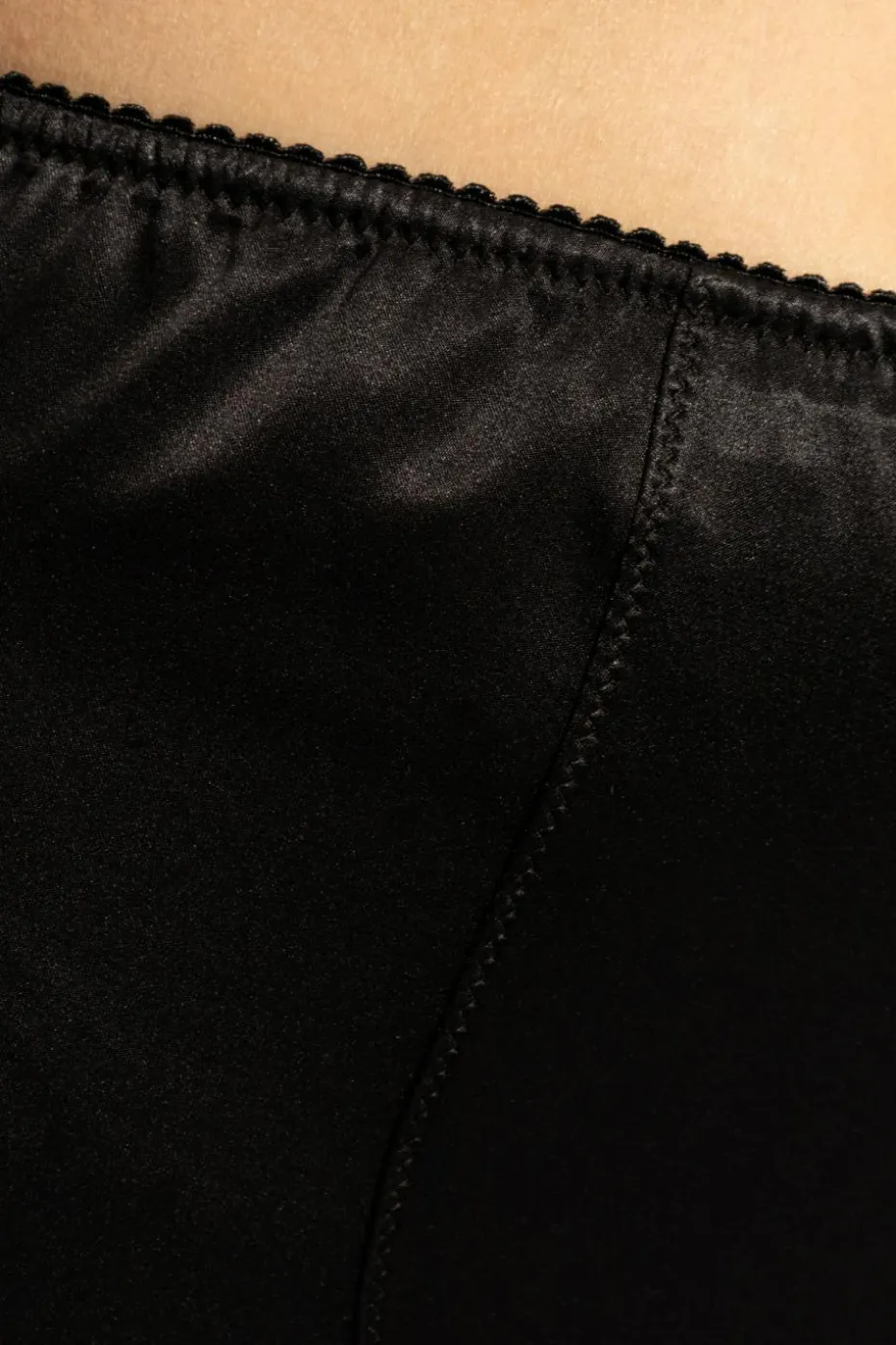 Dolce & Gabbana BLACK High-waisted silk briefs