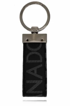 Dolce & Gabbana BLACK Keyring with logo