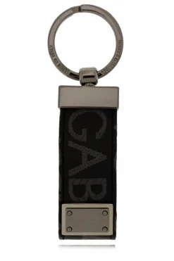Dolce & Gabbana BLACK Keyring with logo