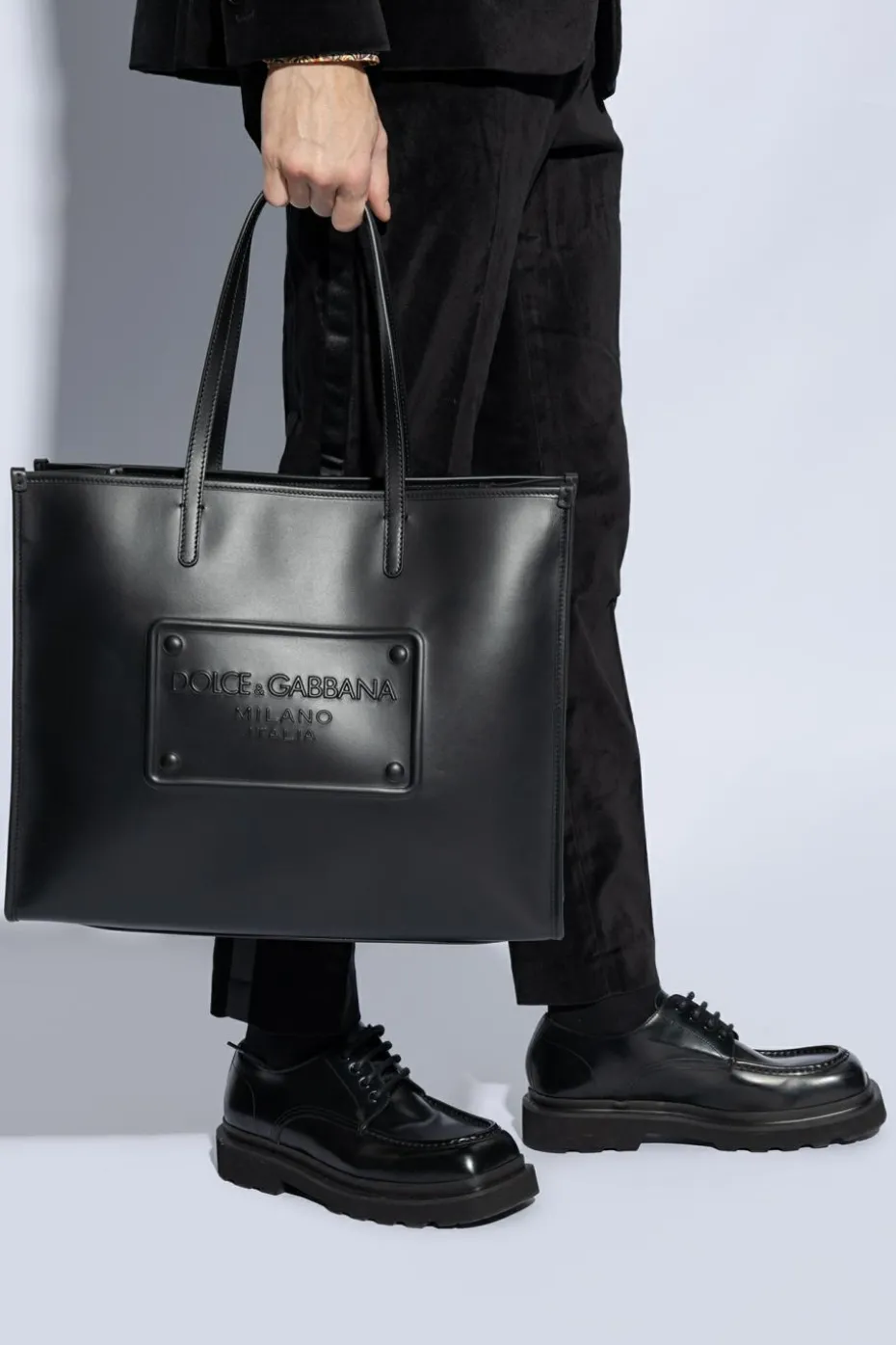 Dolce & Gabbana BLACK Leather shopper bag