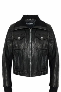 Dolce & Gabbana BLACK Leather jacket