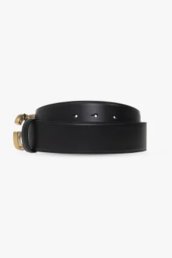 Dolce & Gabbana BLACK Leather belt with logo