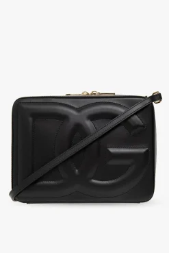 Dolce & Gabbana BLACK Leather shoulder bag with logo